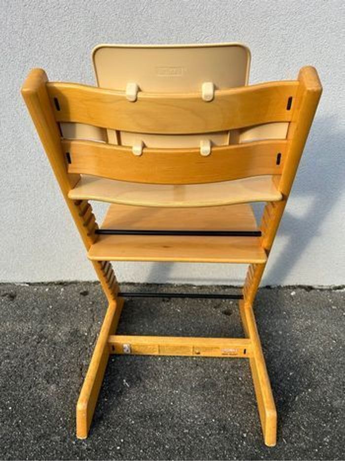 Chaise Tripp Trapp Stokke en bois naturel + arceau - photo numéro 7