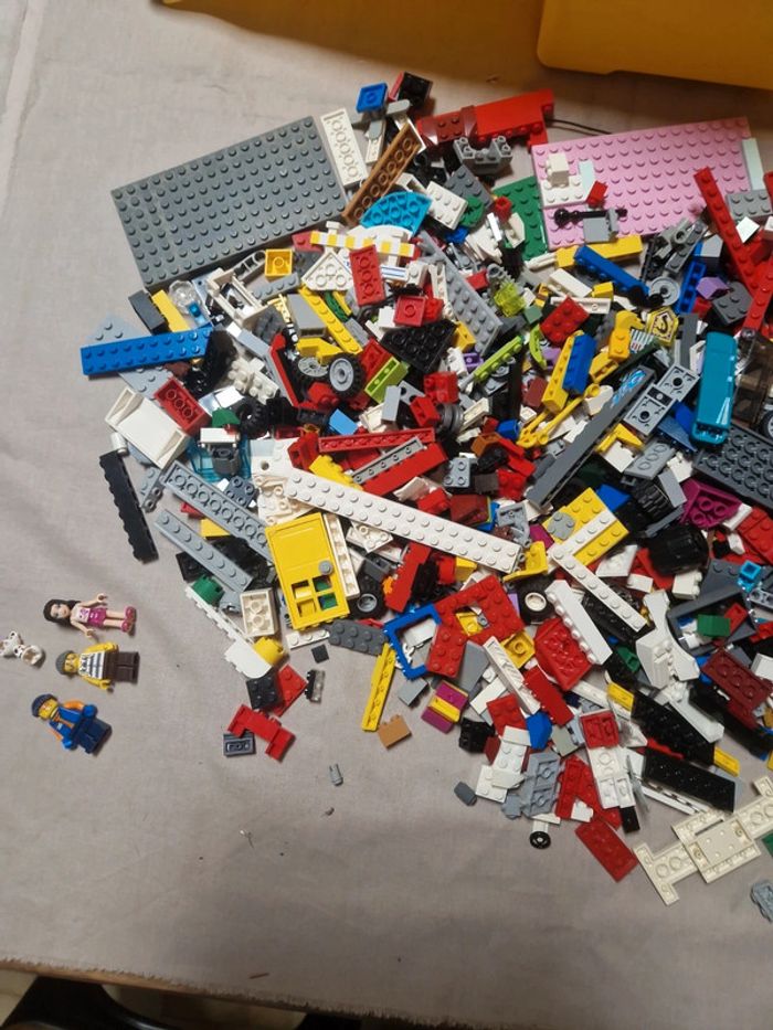 1kg lego vrac + personnages + boîte lego - photo numéro 4