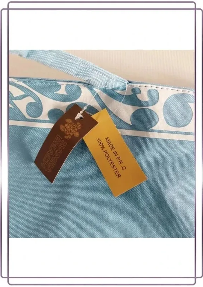 Sac de plage avec une petite pochette et une petite trousse Samba beach, neuf 50x40cm - photo numéro 6