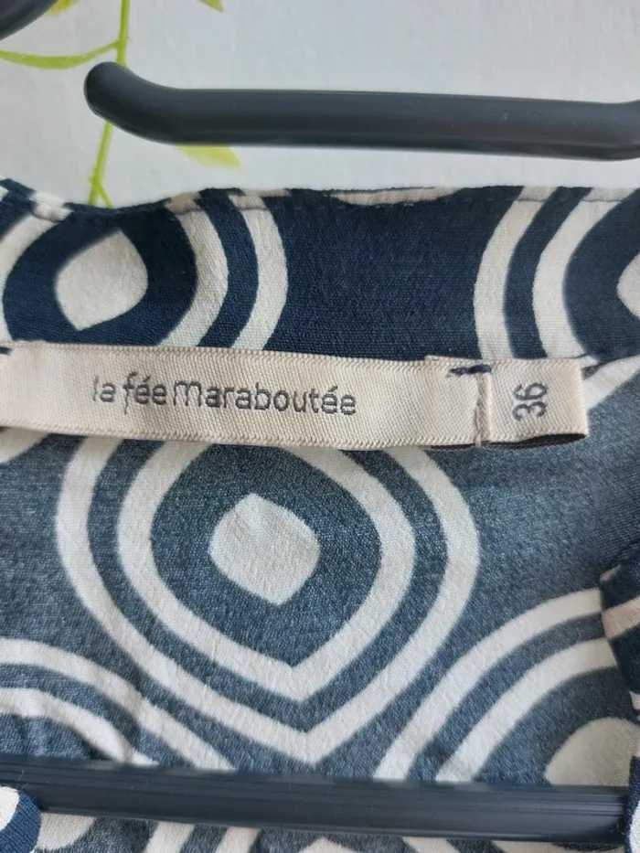 Robe casual La Fée Maraboutée – 36 – Noir & Blanc – État : Excellent - photo numéro 2