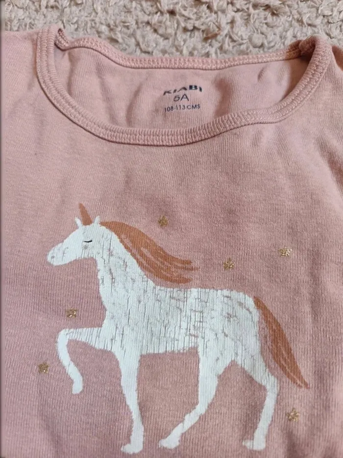 Ensemble pyjama licorne 5 ans - photo numéro 2