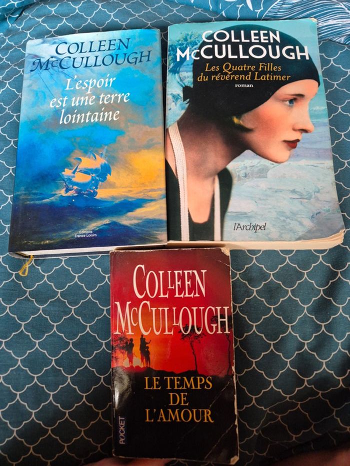 Lot de 3 livres de Colleen McCullough