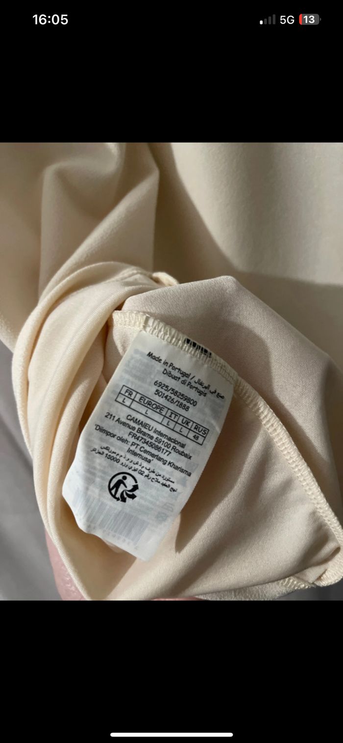 TEE shirt femme beige - photo numéro 2