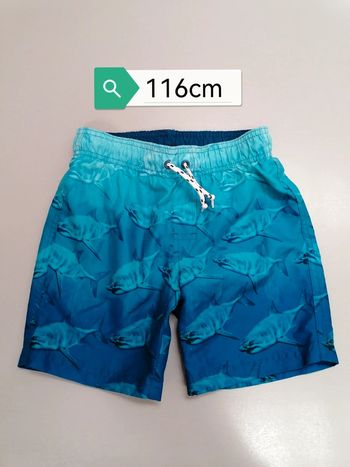 Bermudas de bain requins 6ans 116cm