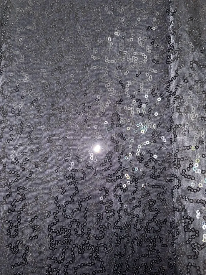 Robe noire à sequins Phildar – Taille S - photo numéro 3