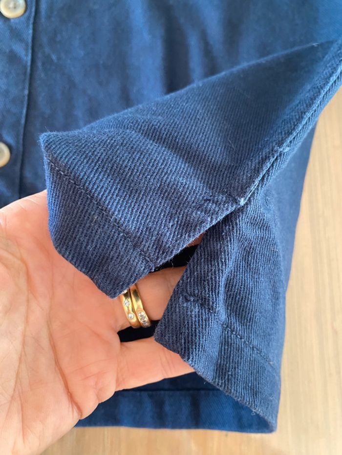 Chemise Kiabi Regular Fit bleue marine taille S - photo numéro 8