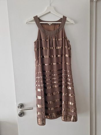 Robe femme  marron à sequins 38 Jacqueline Riu