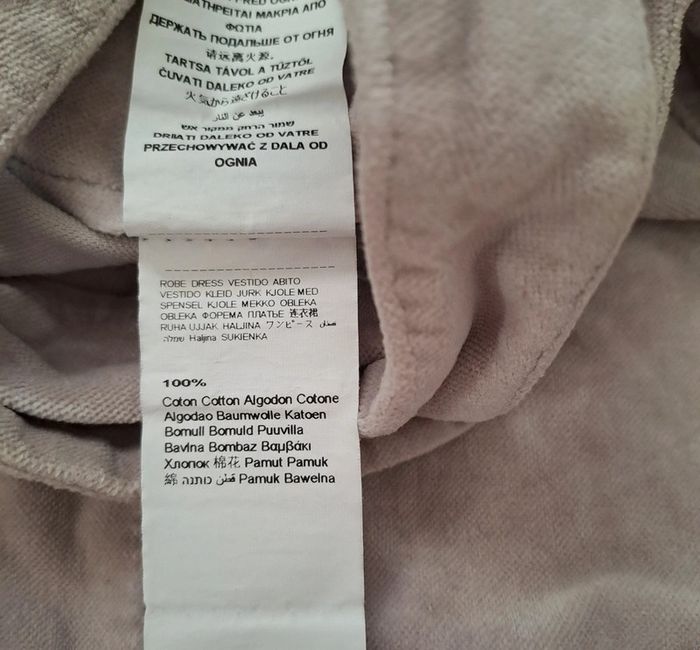 Robe velours gris chat, sucre d'orge, taille 6 mois (67 cm) - photo numéro 4