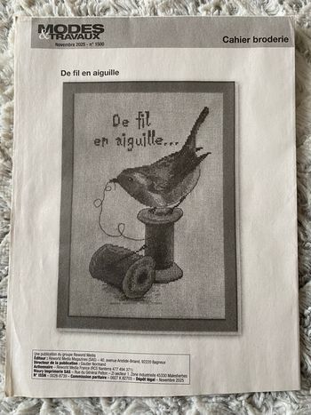 Patron broderie neuf