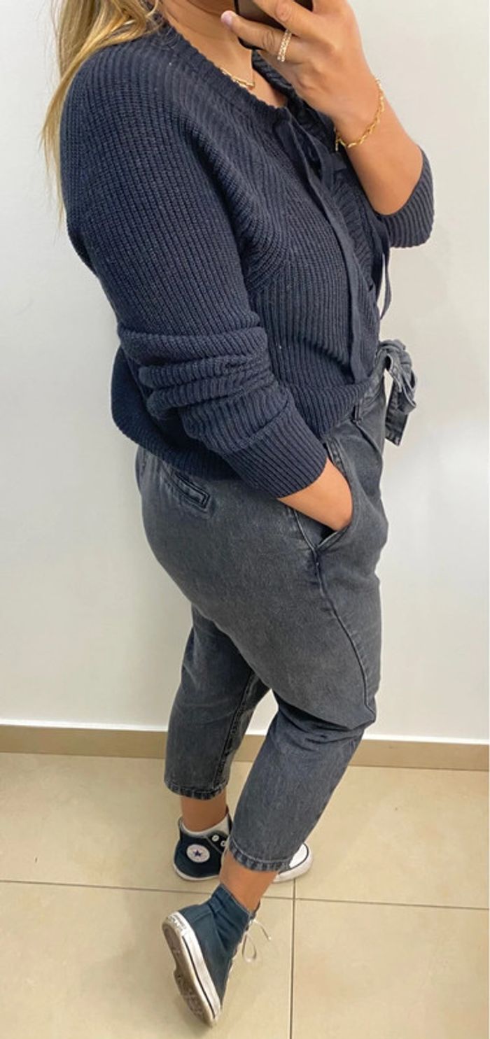 Superbe Pull  Côtelé A Nouer Taille M - photo numéro 11