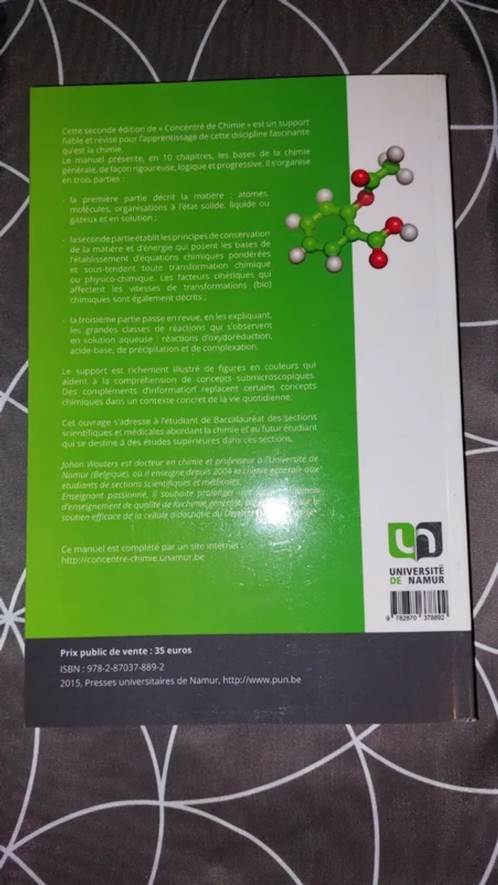 Livre Concentré de chimie - photo numéro 2