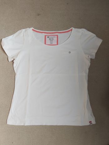 Tee-shirt manches courtes blanc sport ou pas neuf T.L - Domyos 