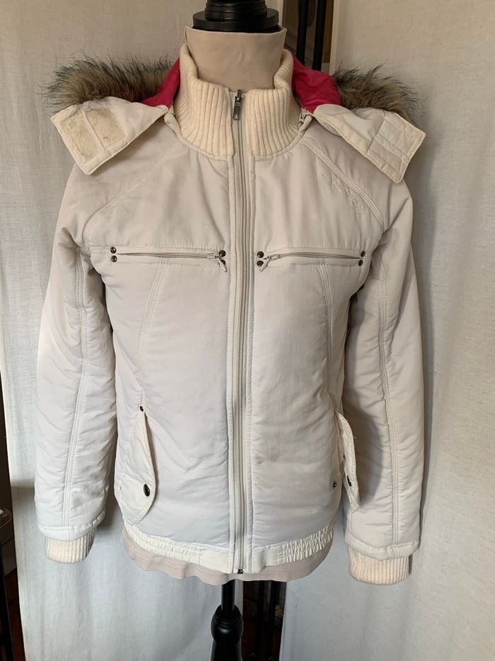 Manteau Schott blanc taille S - photo numéro 7