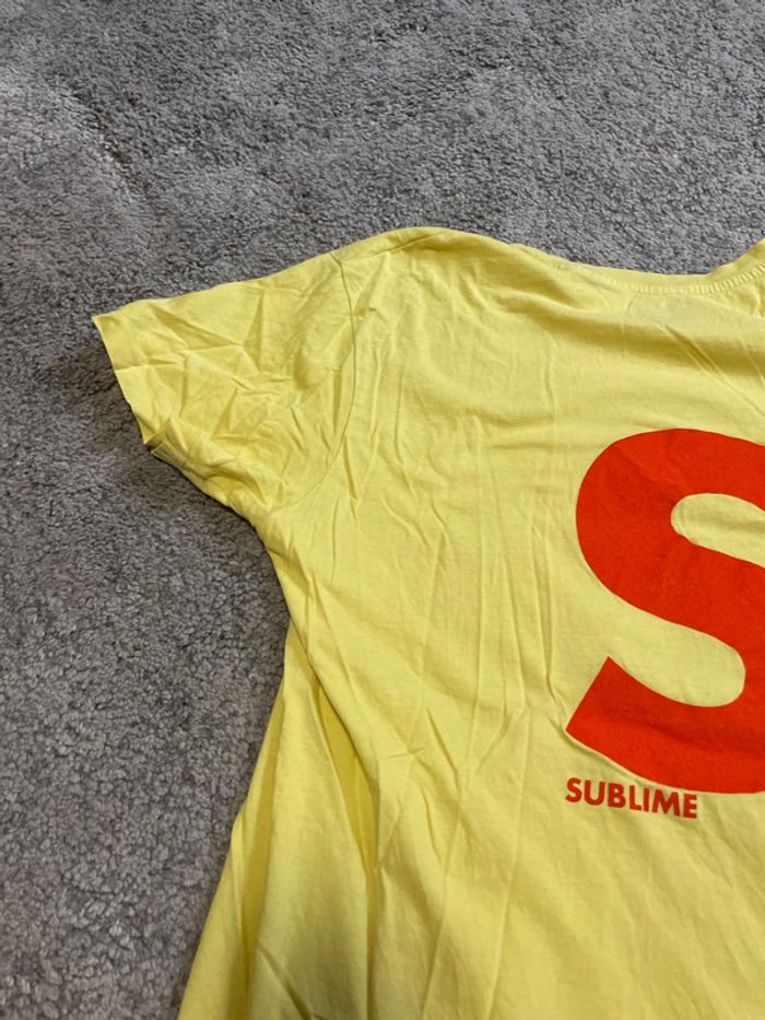 T shirt homme taille M coton jaune sublime LI Paris - photo numéro 8