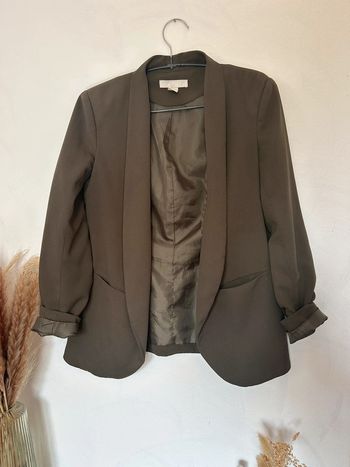 Femme 👩🏻 Blazer kaki h&m taille 34/XS