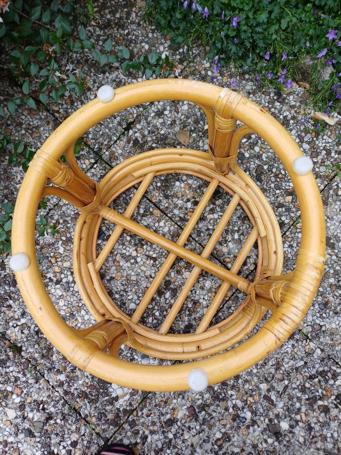 Pouf en rotin - photo numéro 6