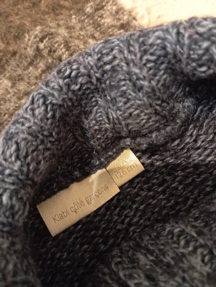 Pull en laine col montant 8 ans - photo numéro 5