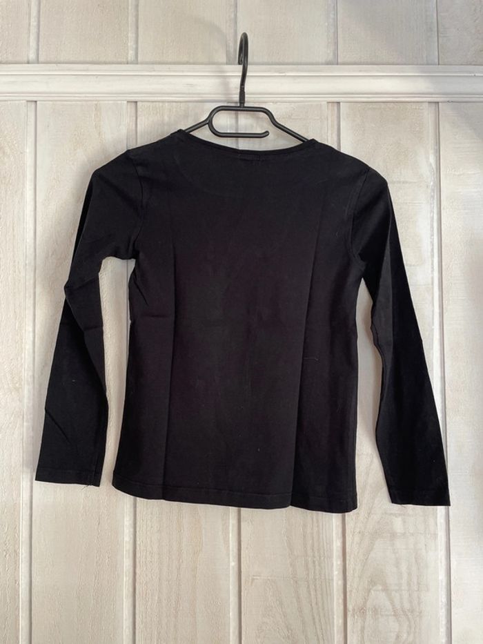 T-shirt ML noir tête de mort - Kiabi - 10ans - photo numéro 2