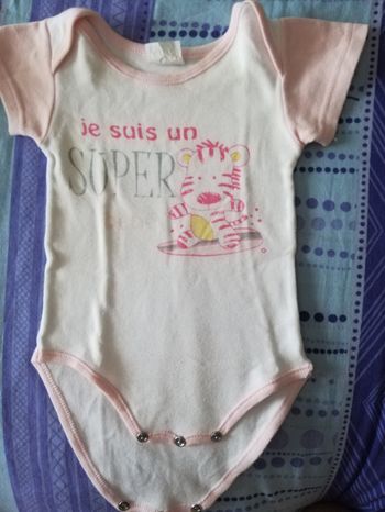 Lot de 2 bodies fille 6 mois