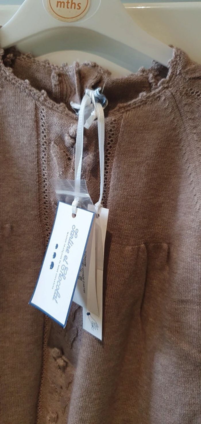 Robe Taupe 6 Mois Tartine et Chocolat - photo numéro 3
