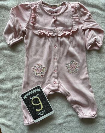 Pyjamas sergent major rose 9 mois