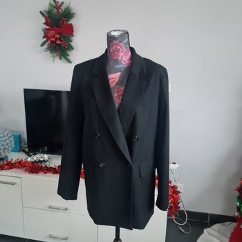 Blazer long noir h&m