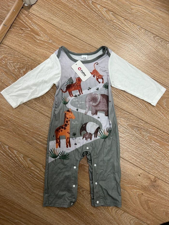 Bodie pyjama - motif animaux fermeture avec pressions - 12/18 mois