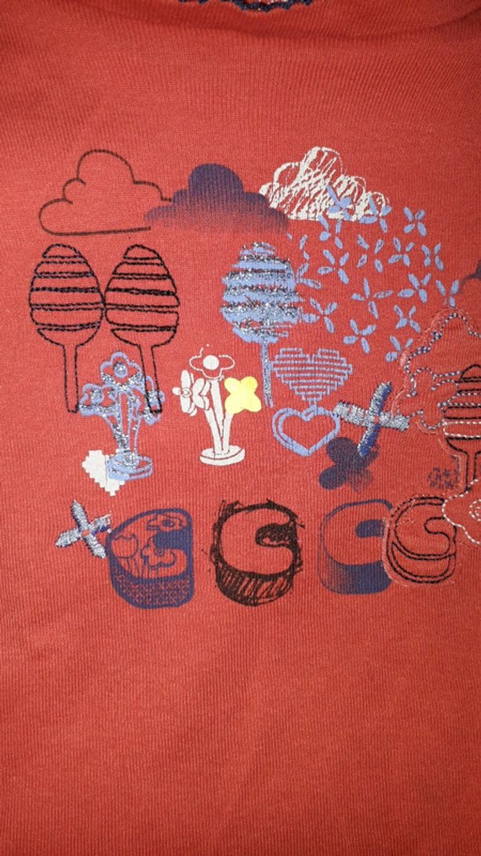 Sergent major tee-shirt rouge taille 3 ans - photo numéro 2