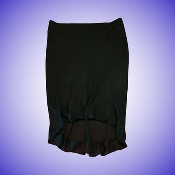 Jupe Noire Longue Fluide Etam Effet Volanté Asymétrique Taille 44 XXL Neuf Sans Étiquette