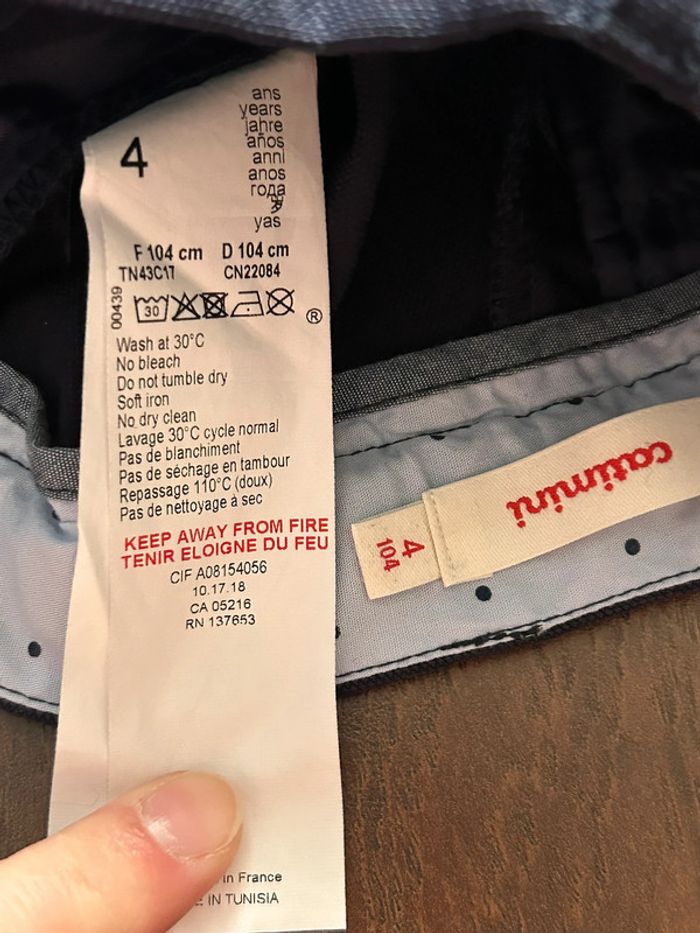 Pantalon de costume bleu marine Catimini 4 ans - photo numéro 12