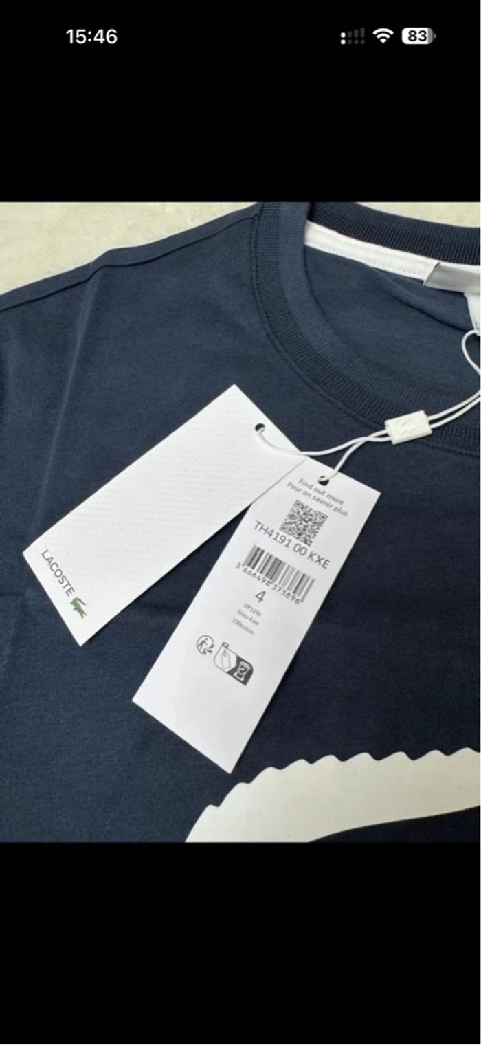 Lot t-Shirt + Sweat Lacoste 🐊 - photo numéro 2