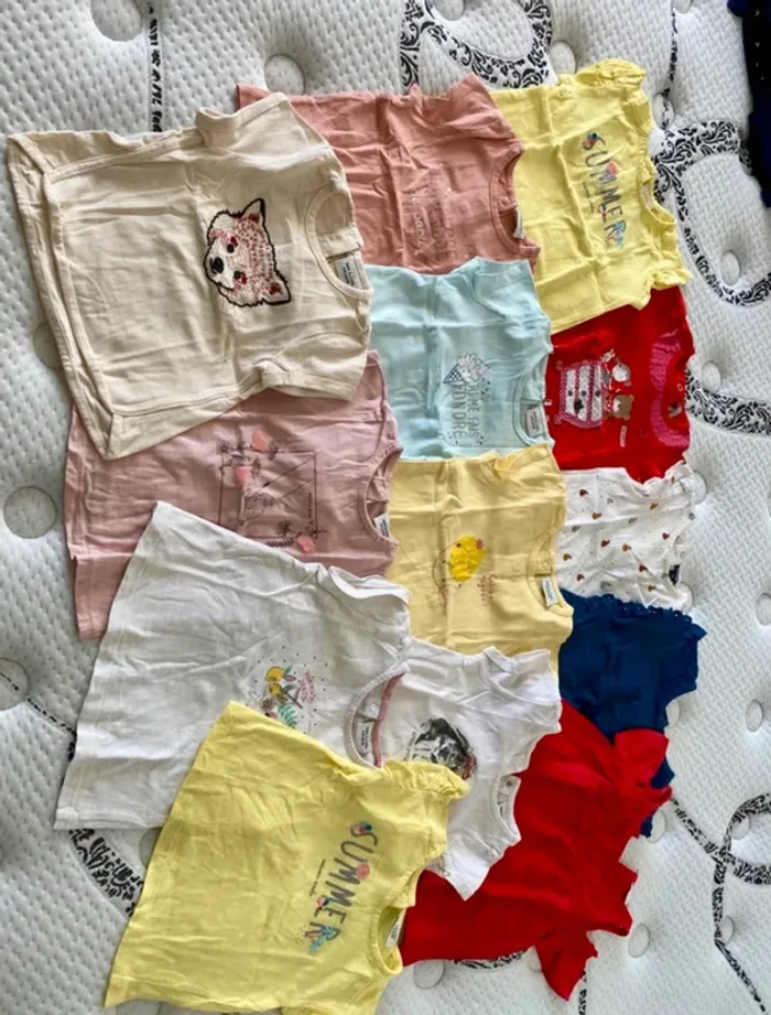 Lot de 13 tee shirts fille