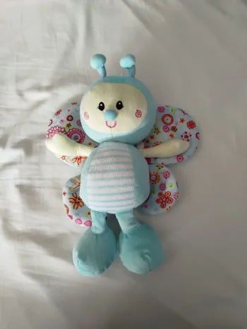 Peluche doudou papillon