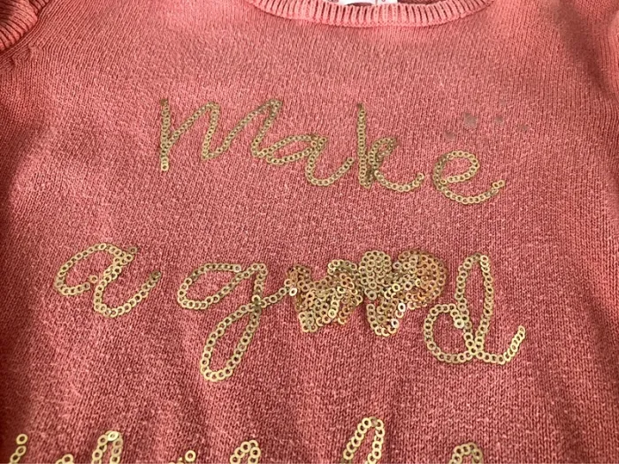 Robe pull rose 6 ans - photo numéro 3
