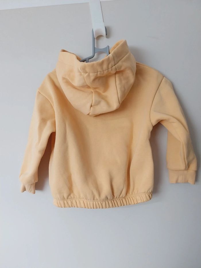 Sweat à capuche jaune - arc en ciel - photo numéro 2