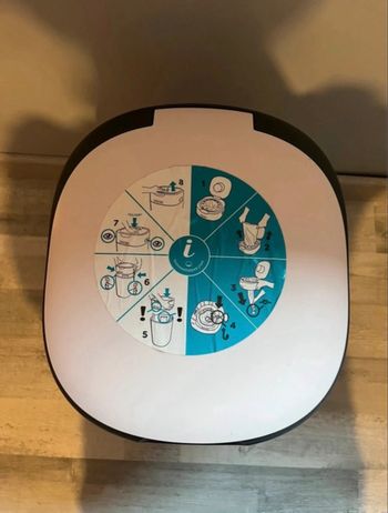 Poubelle à couches rose