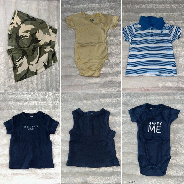Lot vêtements été garçon 9 mois