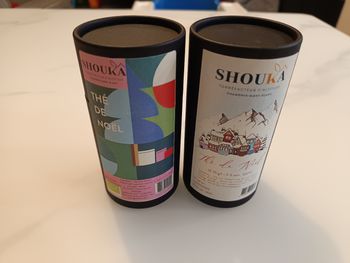 Lot 2 boîtes thé de Noël Shouka