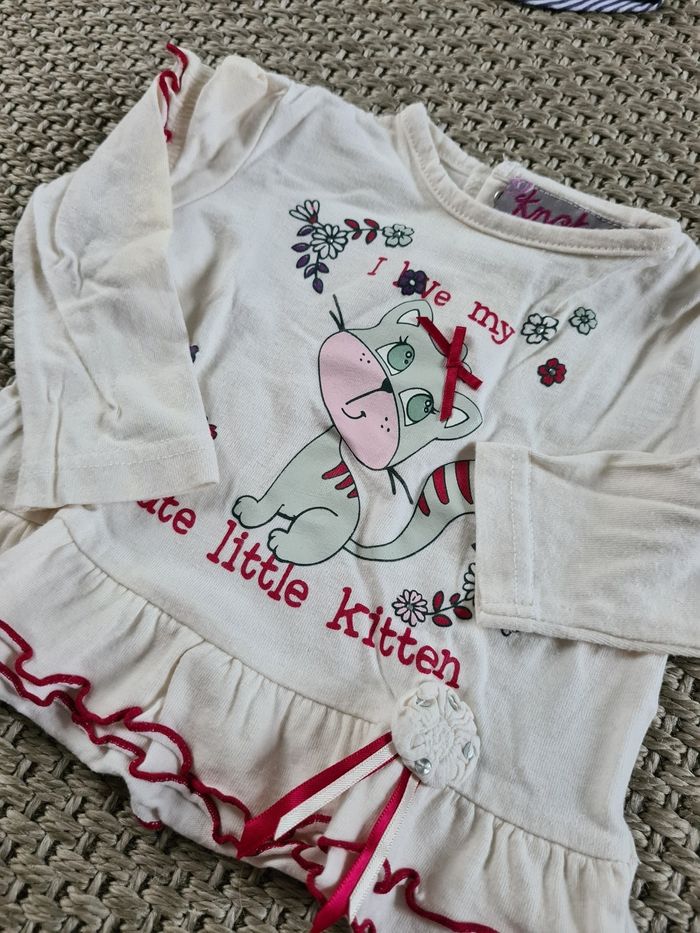 Lot de 3 t-shirts et 1 jean fille - 3 mois - photo numéro 5