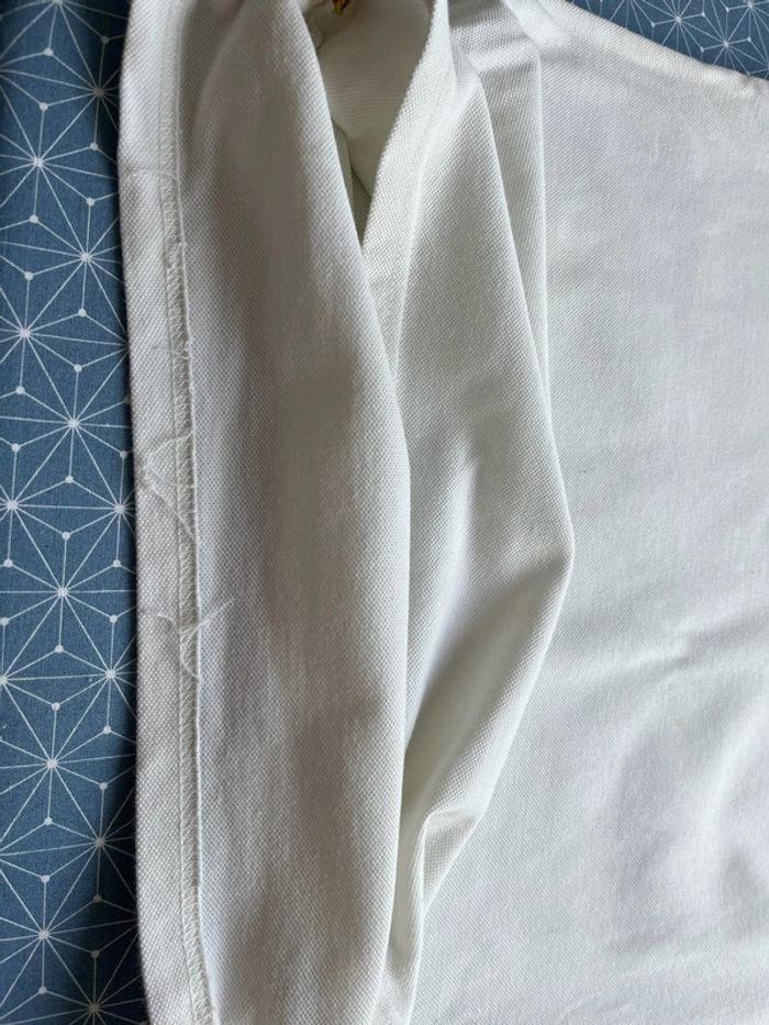 Polo blanc homme Guru vintage taille S état satisfaisant - photo numéro 7