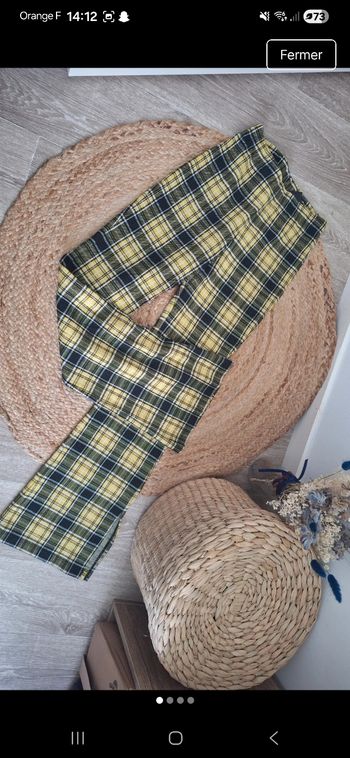 Pantalon tartan