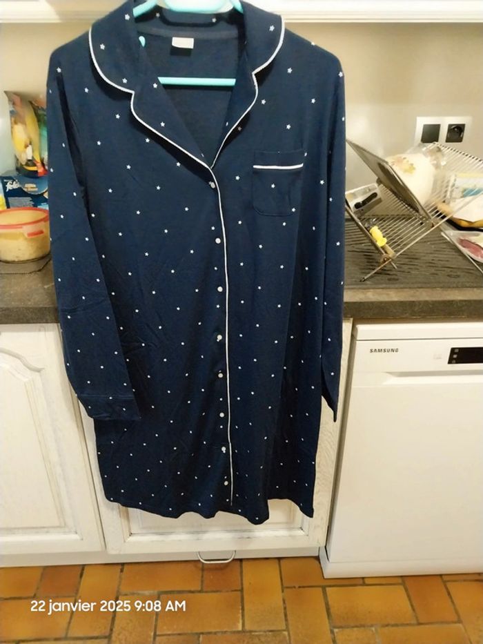 2 Chemises de nuit boutonnée Thermolactyl - taille 46/48 - Damart - photo numéro 8