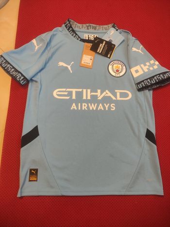 Maillot de foot Manchester City, Puma Authentique Officiel taille enfant 13/14 ans, Neuf