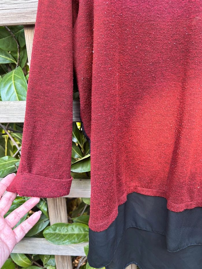 Pull léger bi matière - photo numéro 2