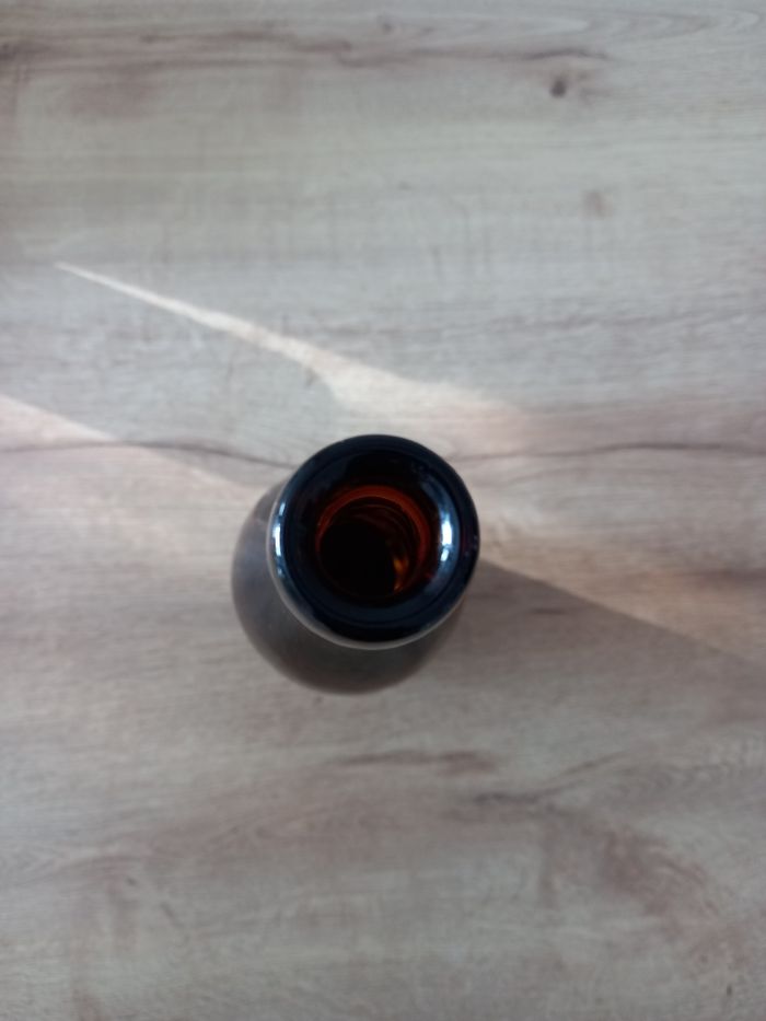 Bouteille ancienne en verre brun. - photo numéro 7