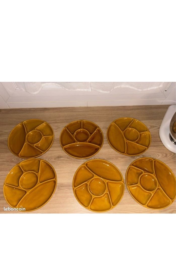 Assiettes à fondu le Creuset