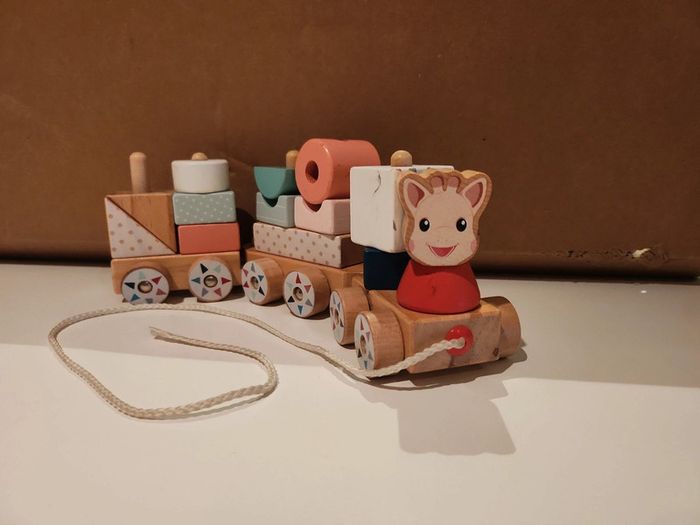 Train bois Sophie la girafe - photo numéro 2