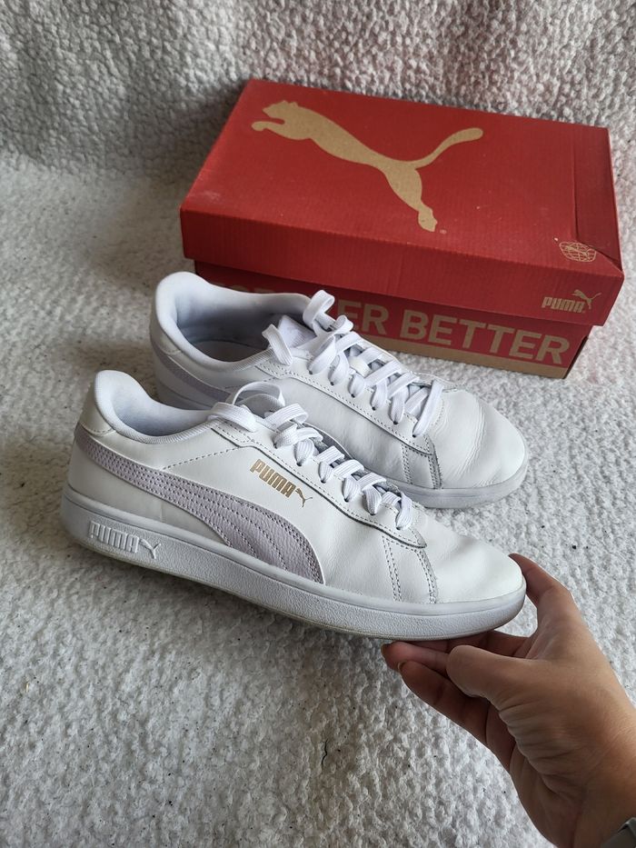 Basket puma Smash Blanche - photo numéro 4