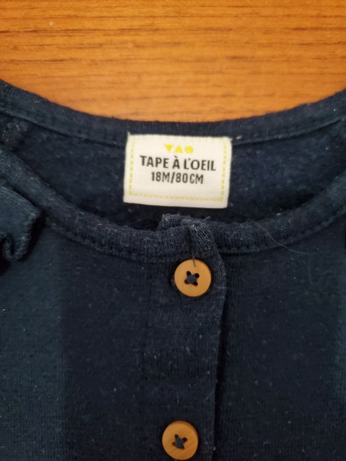 Robe marine pailletée 18mois - photo numéro 3