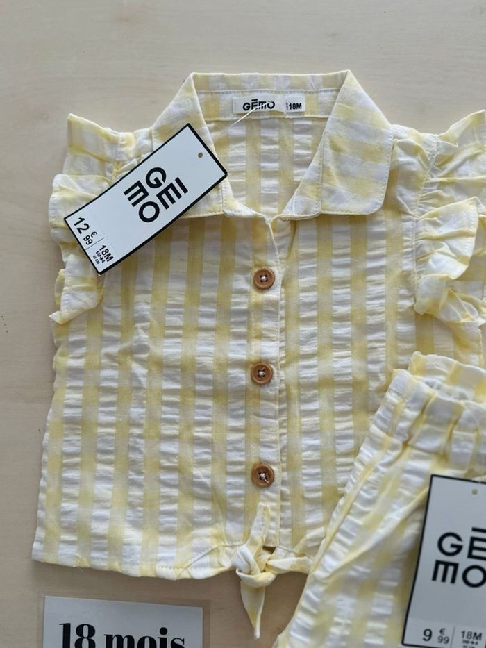 Ensemble été bébé fille - taille 18 mois 81 cm - gémo - neuf - photo numéro 3